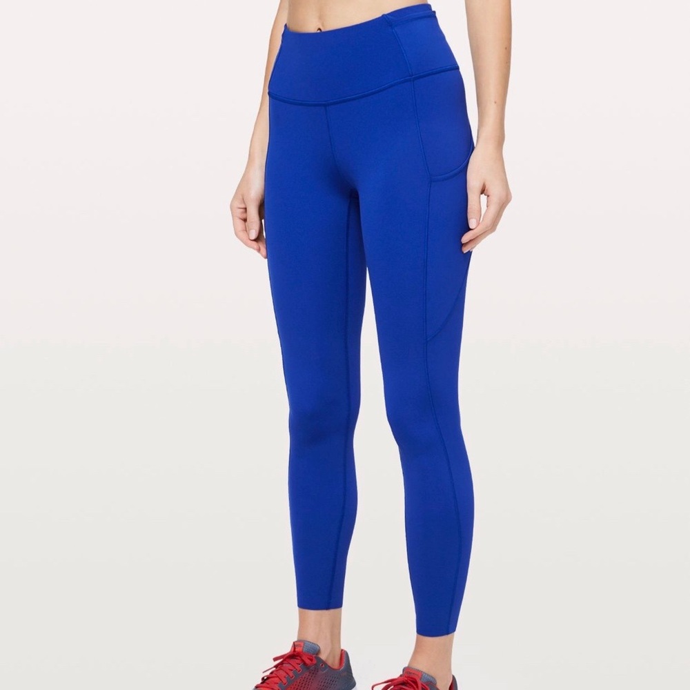 Lululemon Fast and Free 25” Leggings in Cerulean Blue